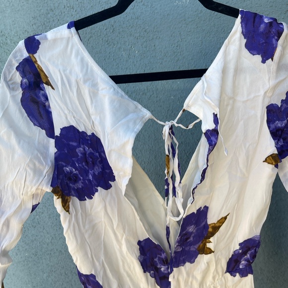 Winston White Floral Silk Romper - Picture 6 of 8